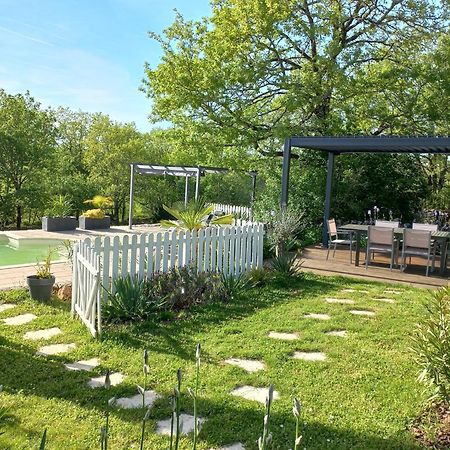 Maison De Campagne Avec Piscine Béduer Exterior foto