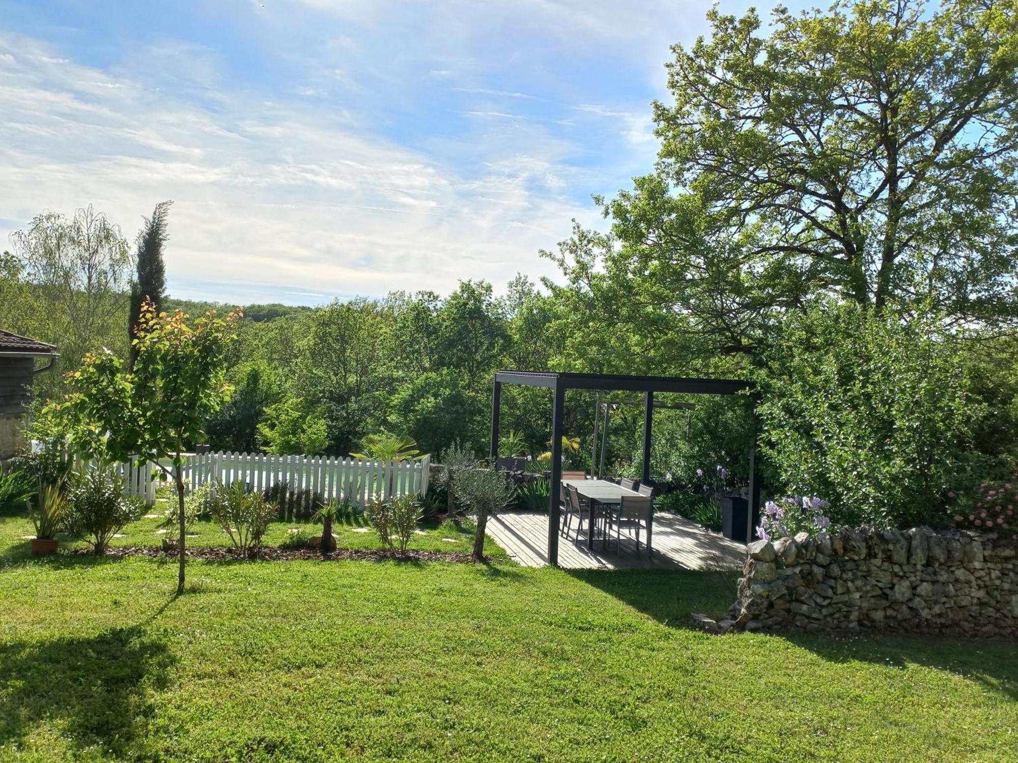 Maison De Campagne Avec Piscine Béduer Exterior foto