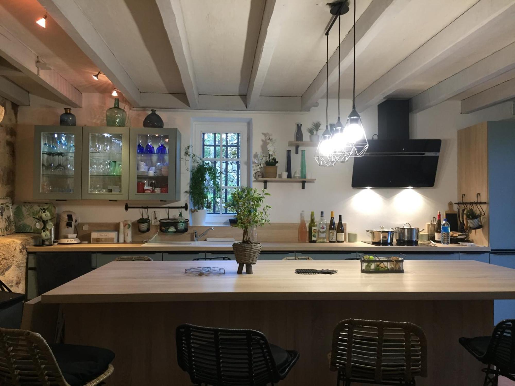 Maison De Campagne Avec Piscine Béduer Exterior foto